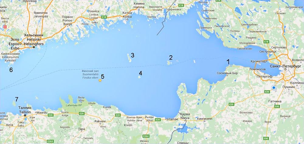 Карта-финского-залива